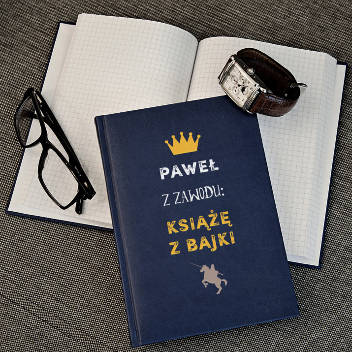 Książę z Bajki - notatnik A5 z nadrukiem Książę z Bajki - notatnik A5 z nadrukiem